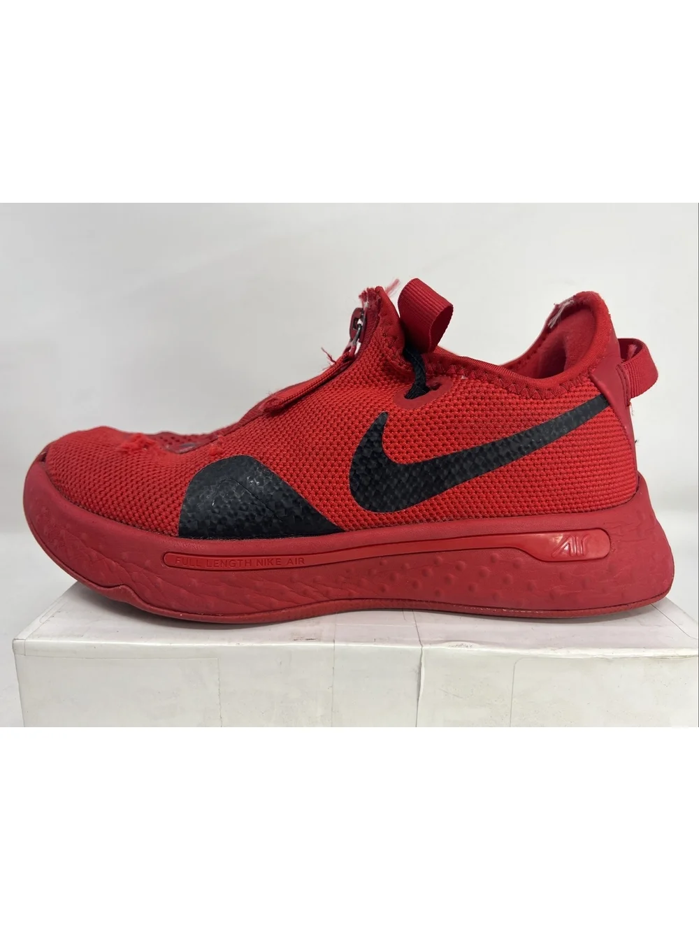 New Nike By You PG 4 iD Red Black CQ7339 991 Men's Size 6 US Women's 7.5